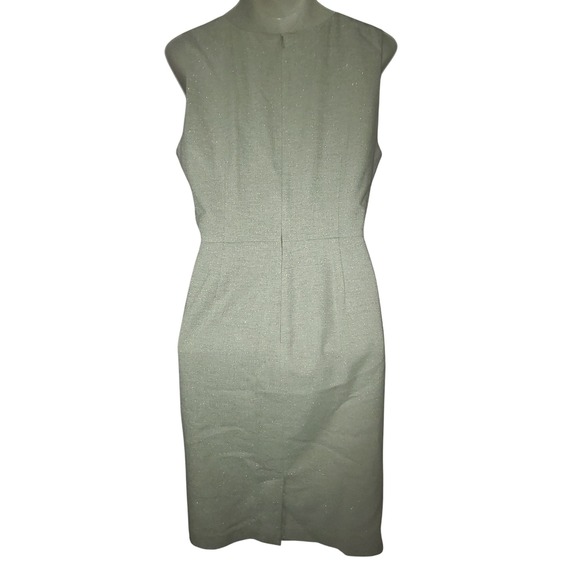 Banana Republic Sleeveless Wool Blend Shift Dress Size 14 Office Minimalist - Picture 9 of 9